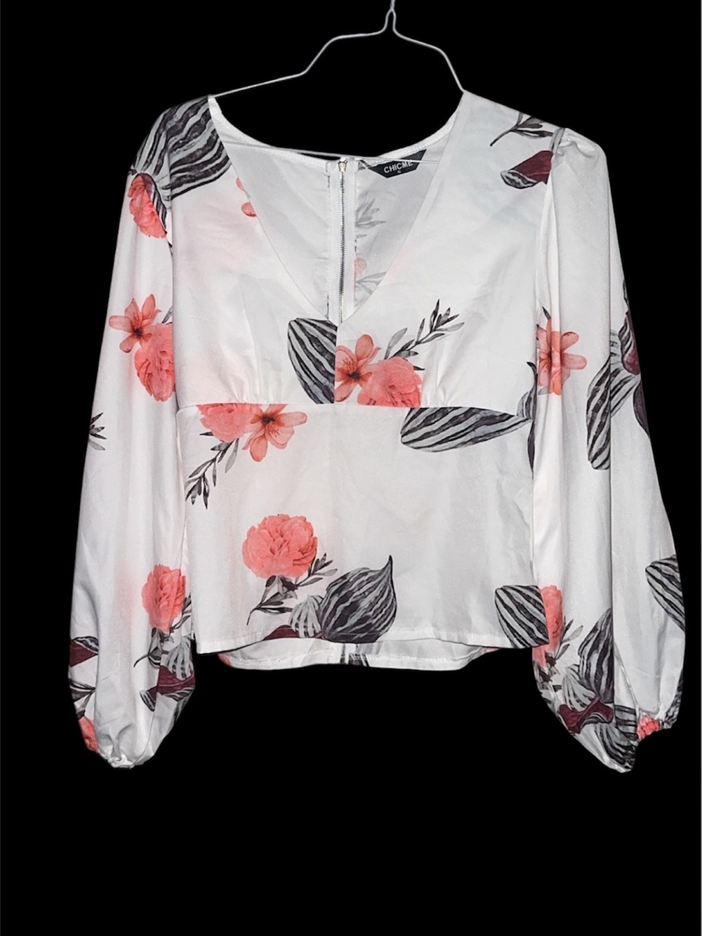 CHICME Floral Blouse 🌸 Size XL (fits more like a Medium–Large) - Picture 5 of 7